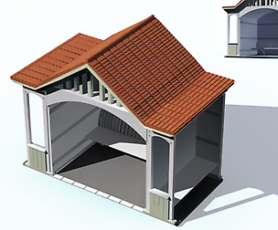 City ancient palace building luxury villas - 62