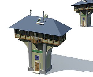 City ancient palace building luxury villas - 66