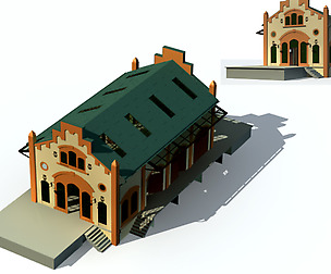 City ancient palace building luxury villas - 68