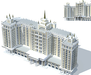 City ancient palace building luxury villas - 74