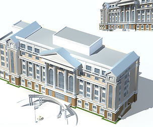 City ancient palace building luxury villas - 78