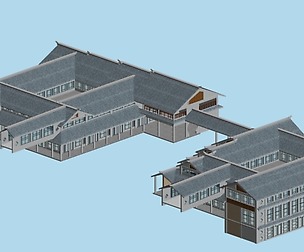 City chinese ancient luxury palace building - 03