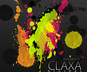 Free 8 Splattered Brushes for Photoshop