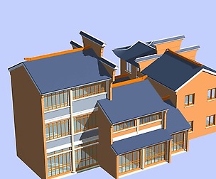 City chinese ancient luxury palace building - 11