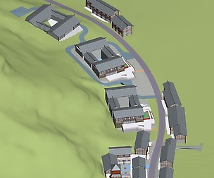 City chinese ancient luxury palace building - 14