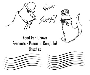 Rough Ink Brushes - Premium Set