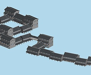 City chinese ancient luxury palace building - 26