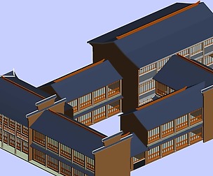 City chinese ancient luxury palace building - 30