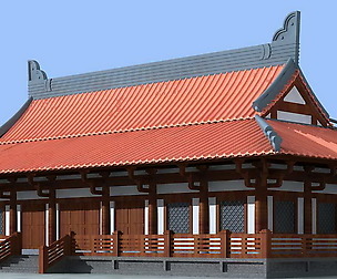 City chinese ancient luxury palace building - 31