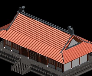City chinese ancient luxury palace building - 34