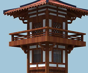 City chinese ancient luxury palace building - 36