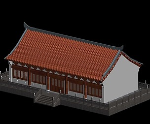 City chinese ancient luxury palace building - 37