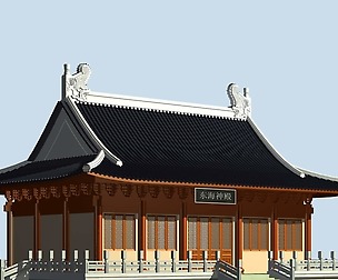 City chinese ancient luxury palace building - 40