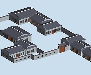 City chinese ancient luxury palace building - 42