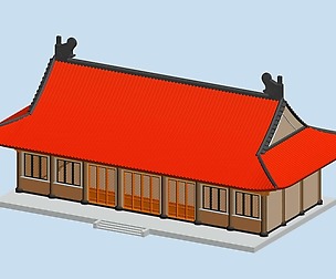 City chinese ancient luxury palace building - 48