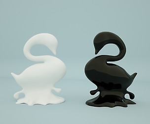 3d swan