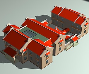 City chinese ancient luxury palace building - 60