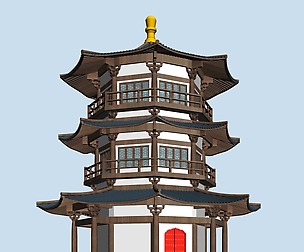 City chinese ancient luxury palace building - 67