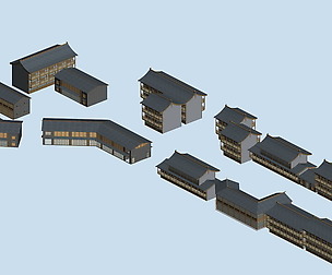 City chinese ancient luxury palace building - 68