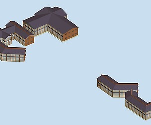 City chinese ancient luxury palace building - 69