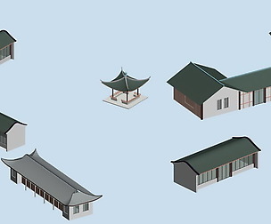 City chinese ancient luxury palace building - 75