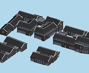 City chinese ancient luxury palace building - 76
