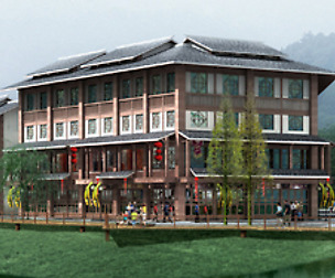 City chinese ancient luxury palace building - 79