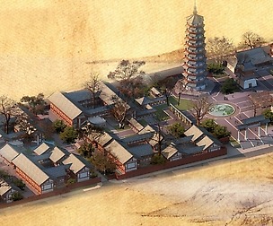 City chinese ancient luxury palace building - 80