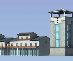 City chinese ancient luxury palace building - 82
