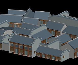 City chinese ancient luxury palace building - 84