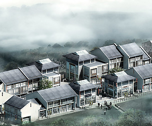 City chinese ancient luxury palace building - 85
