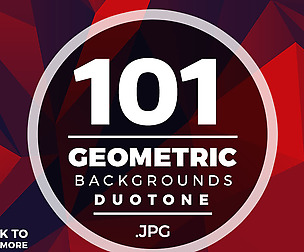 Geometric Low Poly Duotone Backgrounds  101+ Bonus