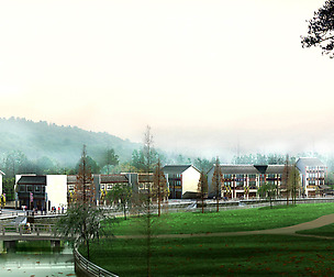 City chinese ancient luxury palace building - 87