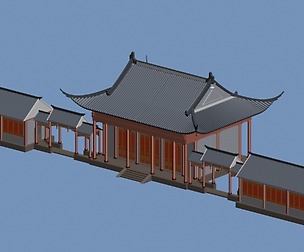 City chinese ancient luxury palace building - 91
