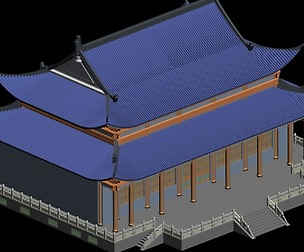 City chinese ancient luxury palace building - 94