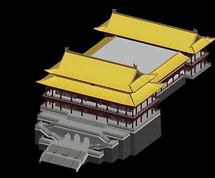City chinese ancient luxury palace building - 95