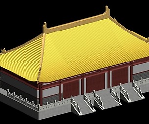 City chinese ancient luxury palace building - 97