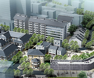 City chinese ancient luxury palace building - 103