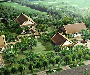 City chinese ancient luxury palace building - 112
