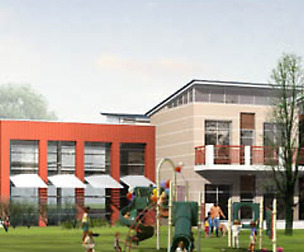 Kindergarten happy city office buildings - 05