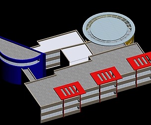 Kindergarten happy city office buildings - 10