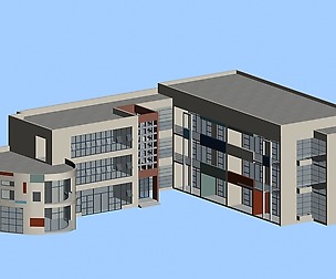 Kindergarten happy city office buildings - 17