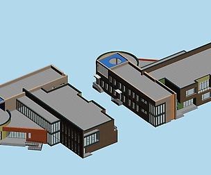 Kindergarten happy city office buildings - 19
