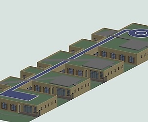 Kindergarten happy city office buildings - 21