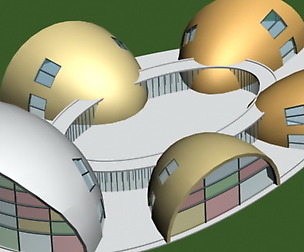 Kindergarten happy city office buildings - 27