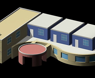 Kindergarten happy city office buildings - 30