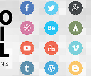 Nice Social Media Icons Vector