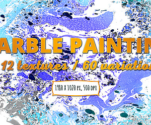 60+ Colorful Marble Paintings Vol.1