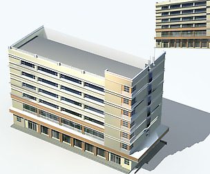 City office building avant-garde hotel  032