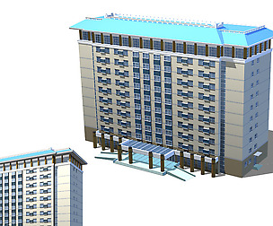 City office building avant-garde hotel  038
